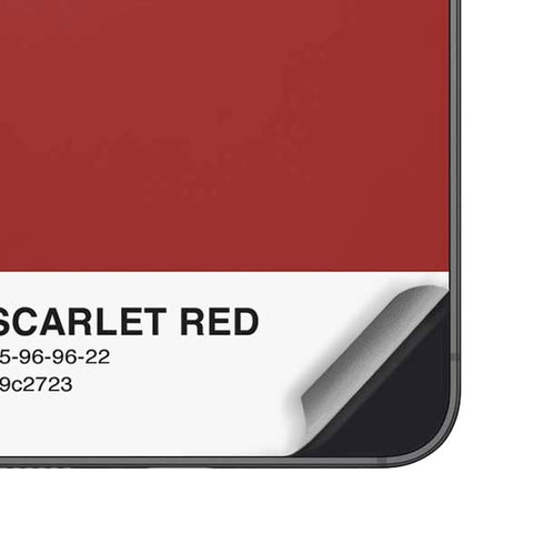 Scarlet Red Galaxy S25 Skin